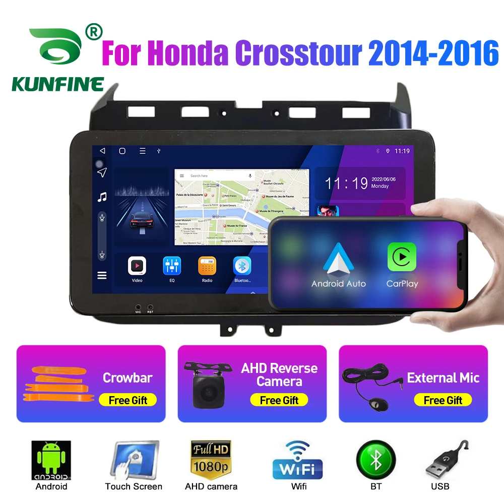 10.33'' Car Radio For Honda Crosstour 2014-16 Android Car Stereo DVD GPS Navigation Player Touch Screen Carplay Android Auto