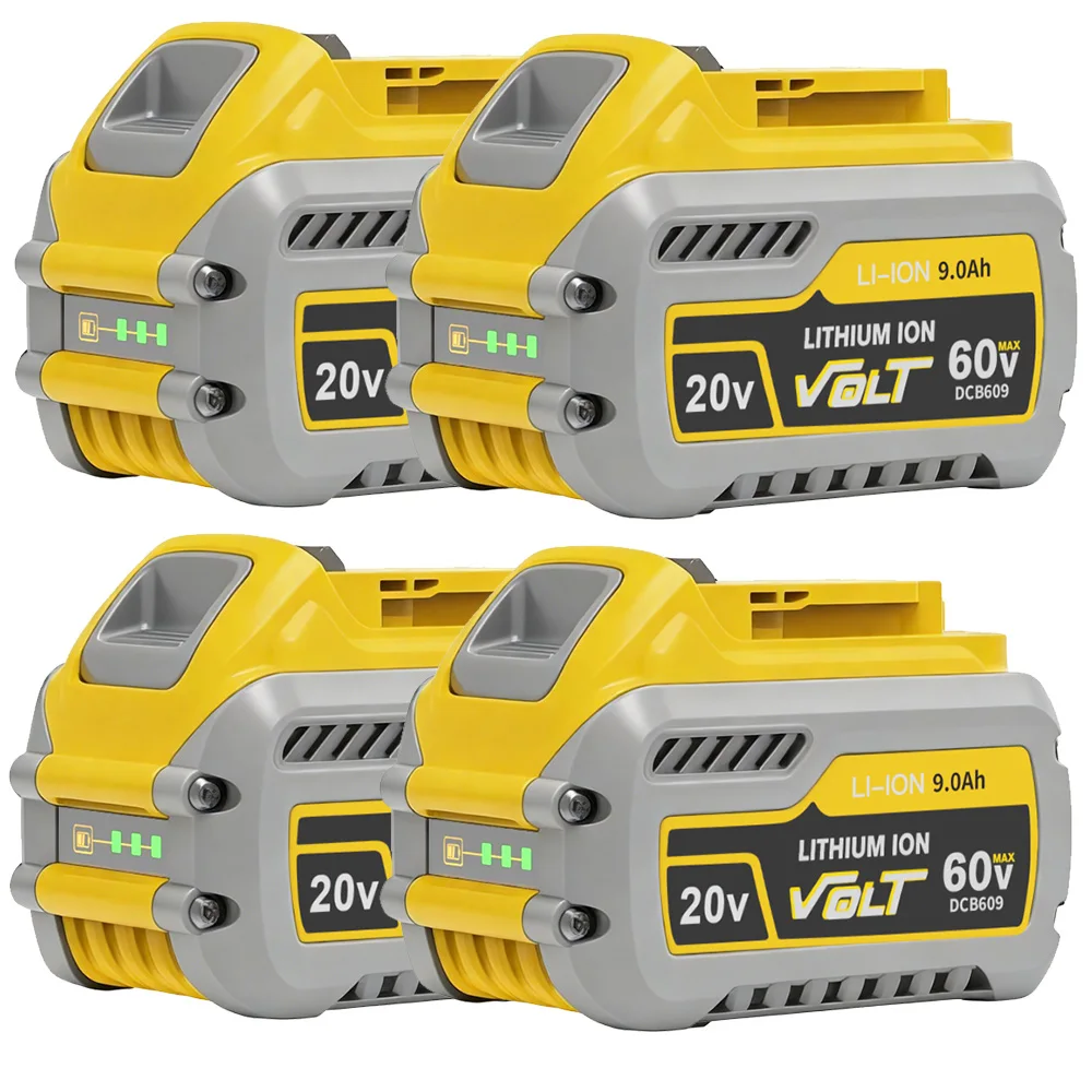 20V/60V 9000mAh voor DeWalt DCB609 accu MAX vervangende Li-ion accu voor DeWalt DCB609 DCB547-XJ DCB606 DCB201 gereedschapsaccu