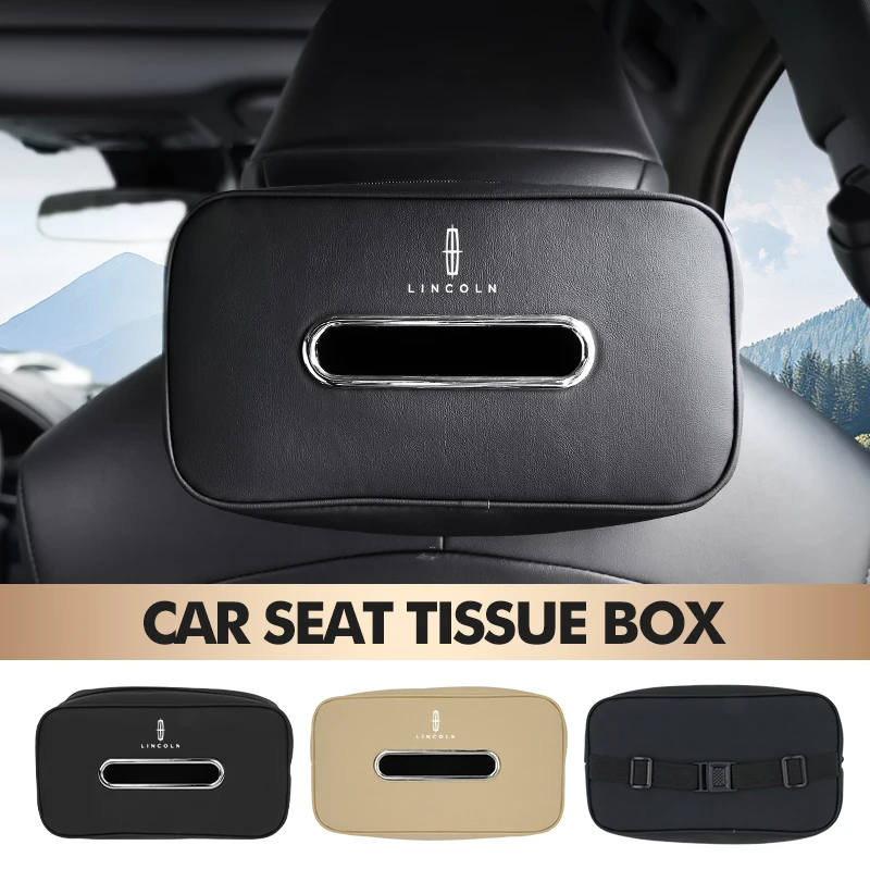 

Car Tissue Drawer Armrest Box Backrest Hanging Sun Visor Bag For Lincoln Navigator MKZ MKX MKC MKT Continental Nautilus