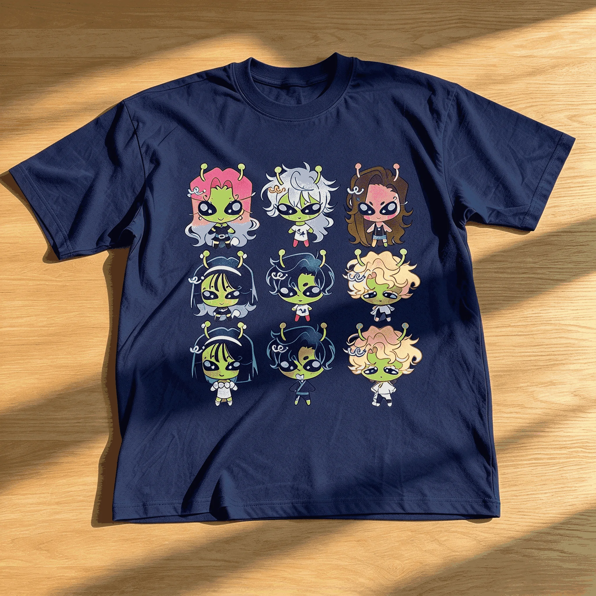 Alien Stage Cotton Retro Unisex Casual Fashion T-shirt High Street Oversized Unisex Trendy Print T-shirts Breathable hot product