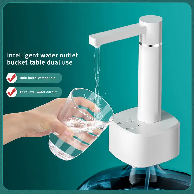 Electric Intelligent Water Pump Drinking Water Bottle Pump Mineral Water Bucket Water Suction Device Automatic Water Supply
