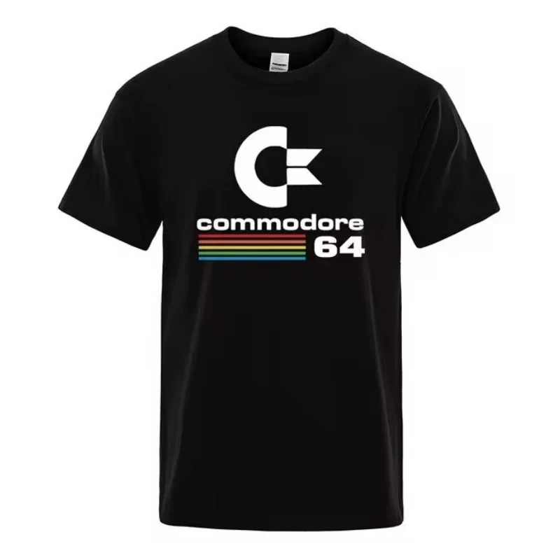 

Retro Cool Design Men's T-Shirts Summer Commodore 64 Print Street Sports Short Sleeve Tees Loose Breathable Quick Dry Daily Tops