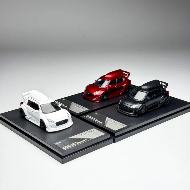 Gop Speed 1/64 Suzuki Swift Sport ZC32S Zephyr Modified Version Diecast Car Model Alloy Simulation Collection Toy Gift For Boys view 2