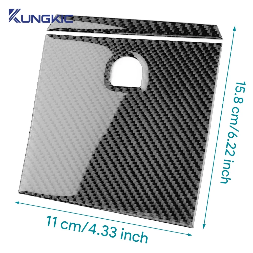 ألياف الكربون الناعمة الحقيقية لرينو فلوينس 2009 2010 2011 2012 2013 2014 رينو ميجان RS LHD صندوق تخزين السائق لوحة الكسوة