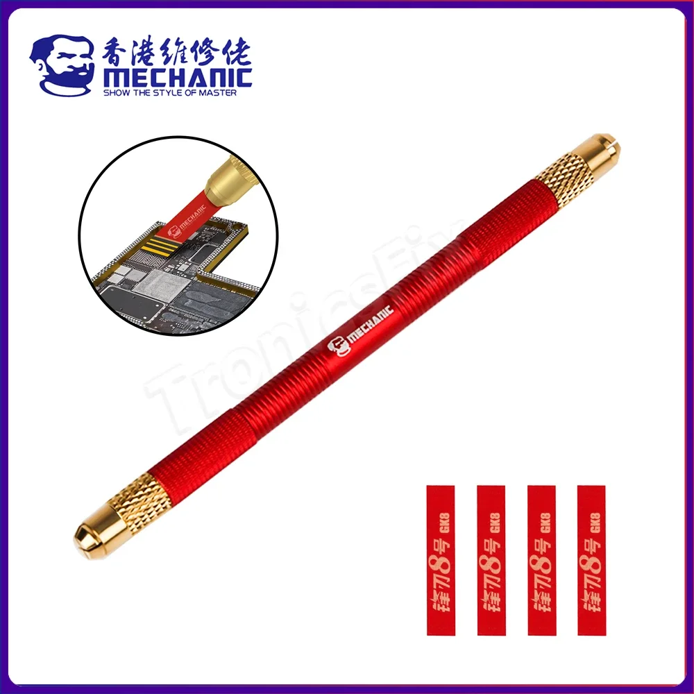 

Набор лезвий для удаления клея MECHANIC GK8, 8-слойный медный лист, рукоделие, чип материнской платы, ножи для ремонта телефонов, нож для удаления отклеивания, ручная работа, нож для ЦП