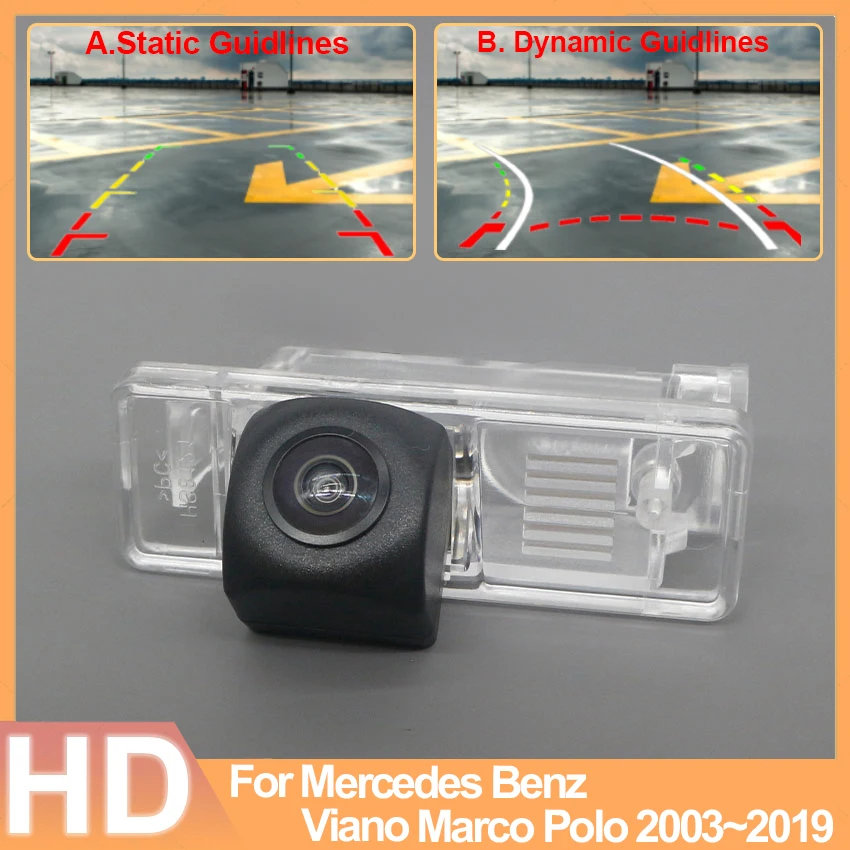 rear view camera For Mercedes Benz Viano Marco Polo 2003~2015 2016 2017 2018 2019 Full HD CCD Night Vision license plate camera