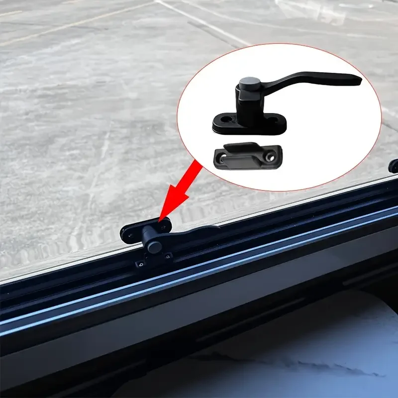 

1PC RV & Camper Window Crank Handle Fits Most Models Travel Trailer Parts Easy Grip Simple Design RV Window Handle Black
