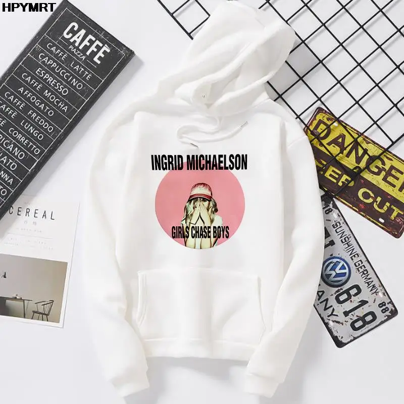 

Spring Autumn New Harajuku Fashion Beautys graphics Printing Comfortable breathable​ Casual women's clothing pocket Hooded Tops