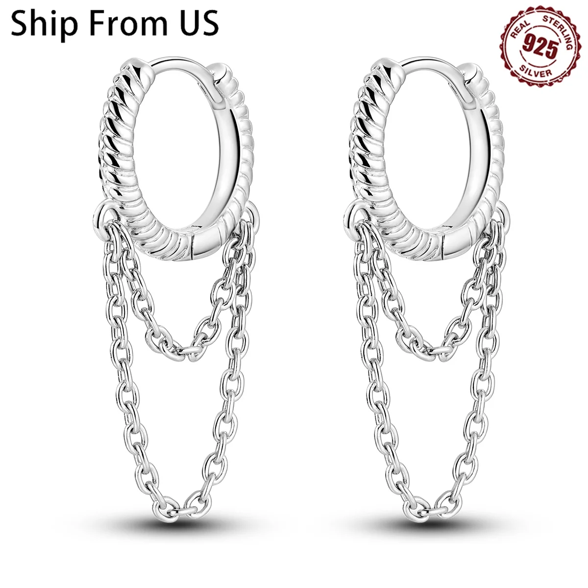 925 Sterling Silver Minimalist Temperament Series Jewelry Zircon Circle Hoop Earrings For Women Jewelry Fine Gifts Accessories