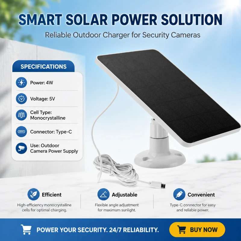 Long Lasting Durable 4W 5V Monocrystalline Silicon Solar Panel Outdoor Low Power Device Practical Charger