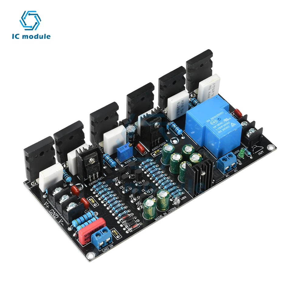 300W Mono Power Amplifier Board 1943+5200 Hifi High-Power Audio Amplifier Board With Speaker Protection