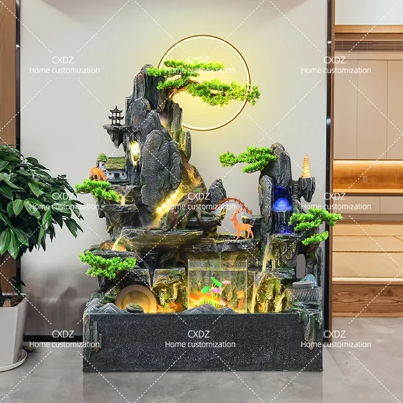 Outdoor Villa Garden Courtyard Balcony Roof Decoration Circulating Water Landscape Rockery Flowing Water Fountain Ornament