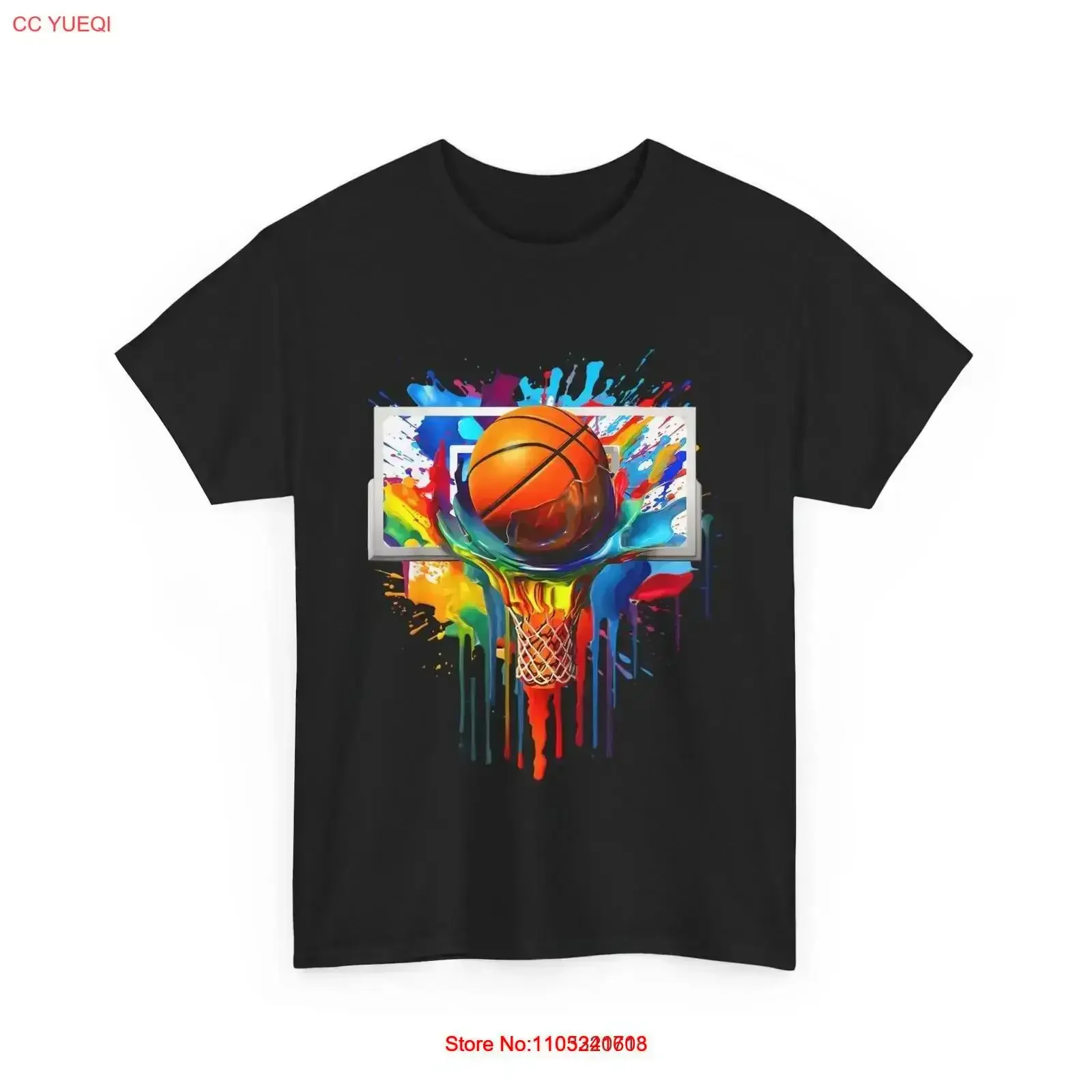 Basketball T shirt Splash Baller Sports Lovers Player vintage Washed designer clothes streetwear Soft Top For Everyday Wear