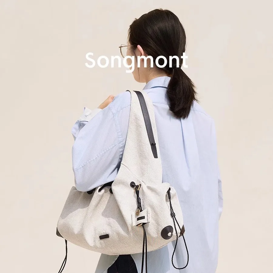 Songmont Armpit Bag Women Large Capacity Casual Versatile Commuter Shoulder Tramp Bag
