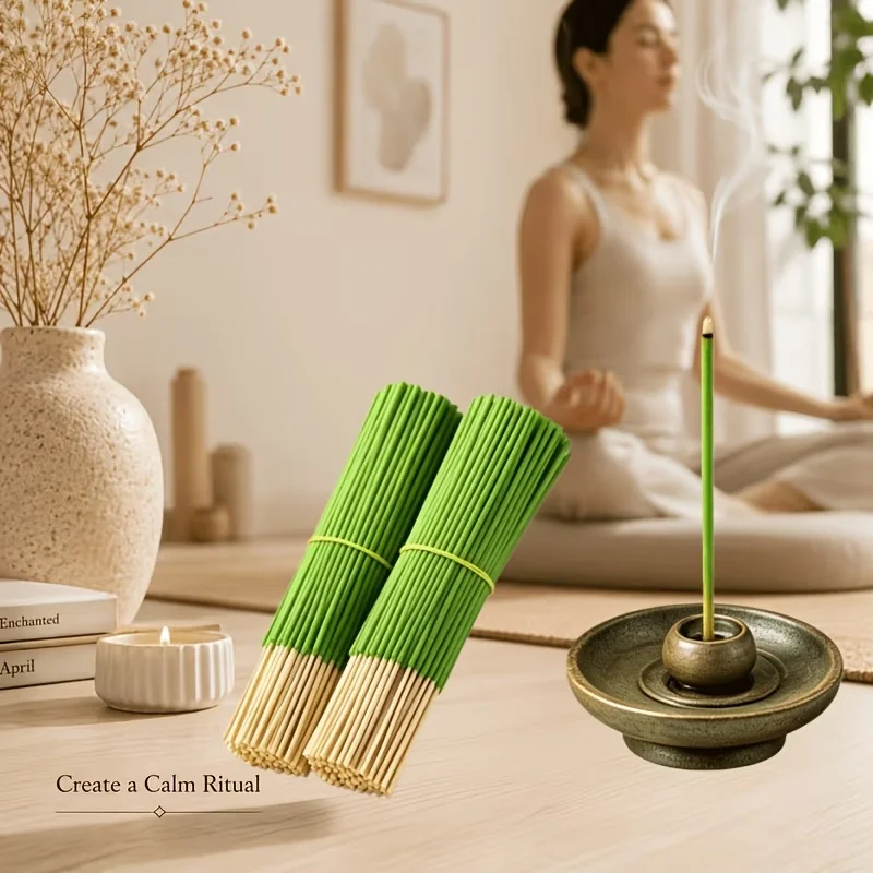 Long-Lasting Citronella Oil Lemongrass Sticks, Camping, Patios and Outdoor, While Also Purifying the Air. Ideal for Seasonal