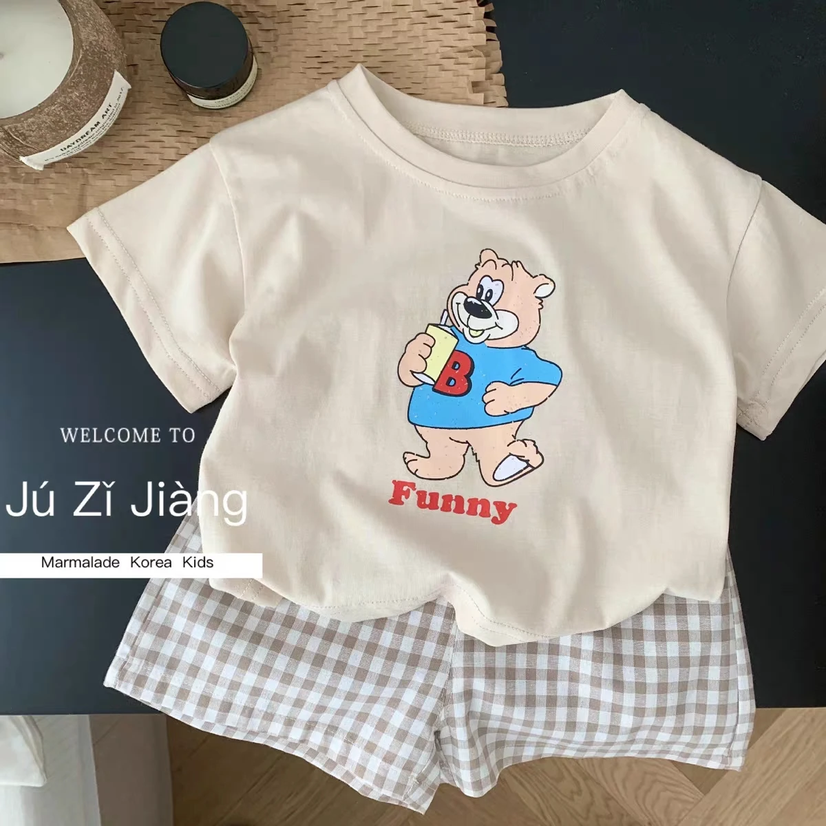 0 1 3 5year Old Boys Clothes Suit Summer Cartoon Short Sleeve Tees Shorts Two Piece Set Toddler Costume Kids Tracksuit Casual