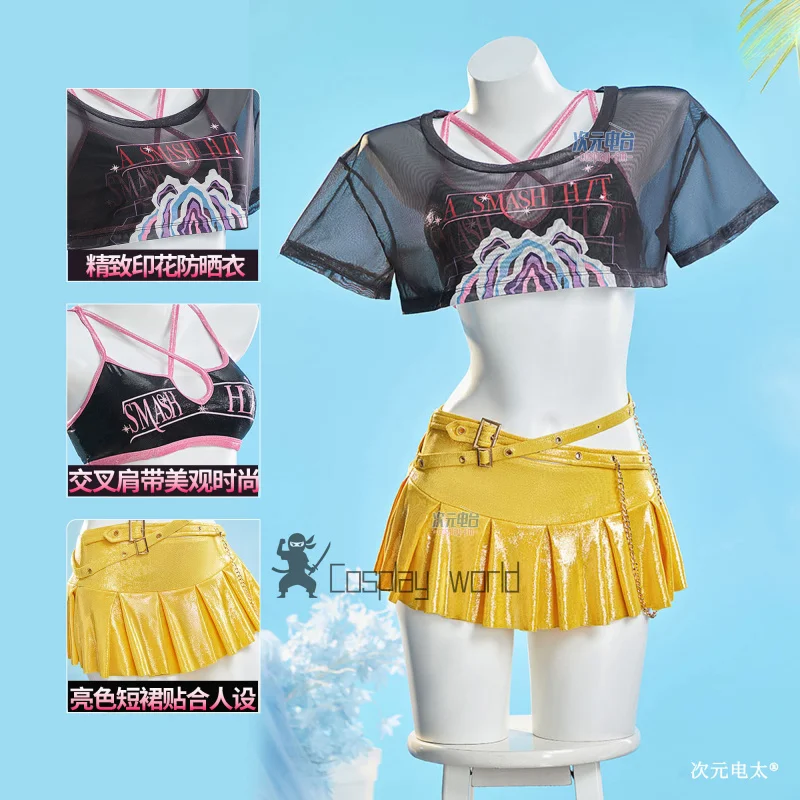 

Новый аниме Охотники Мира Косплей Костюм Женская сценическая одежда для ролевых игр Купальники Хэллоуин Карнавальная праздничная одежда