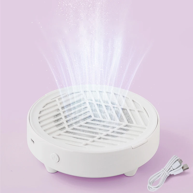 New Mini Nail Dust Collector Extractor Fan Professional USB Powerful Nail Vacuum Cleaner With Remove Paper Filter Nail Equipment