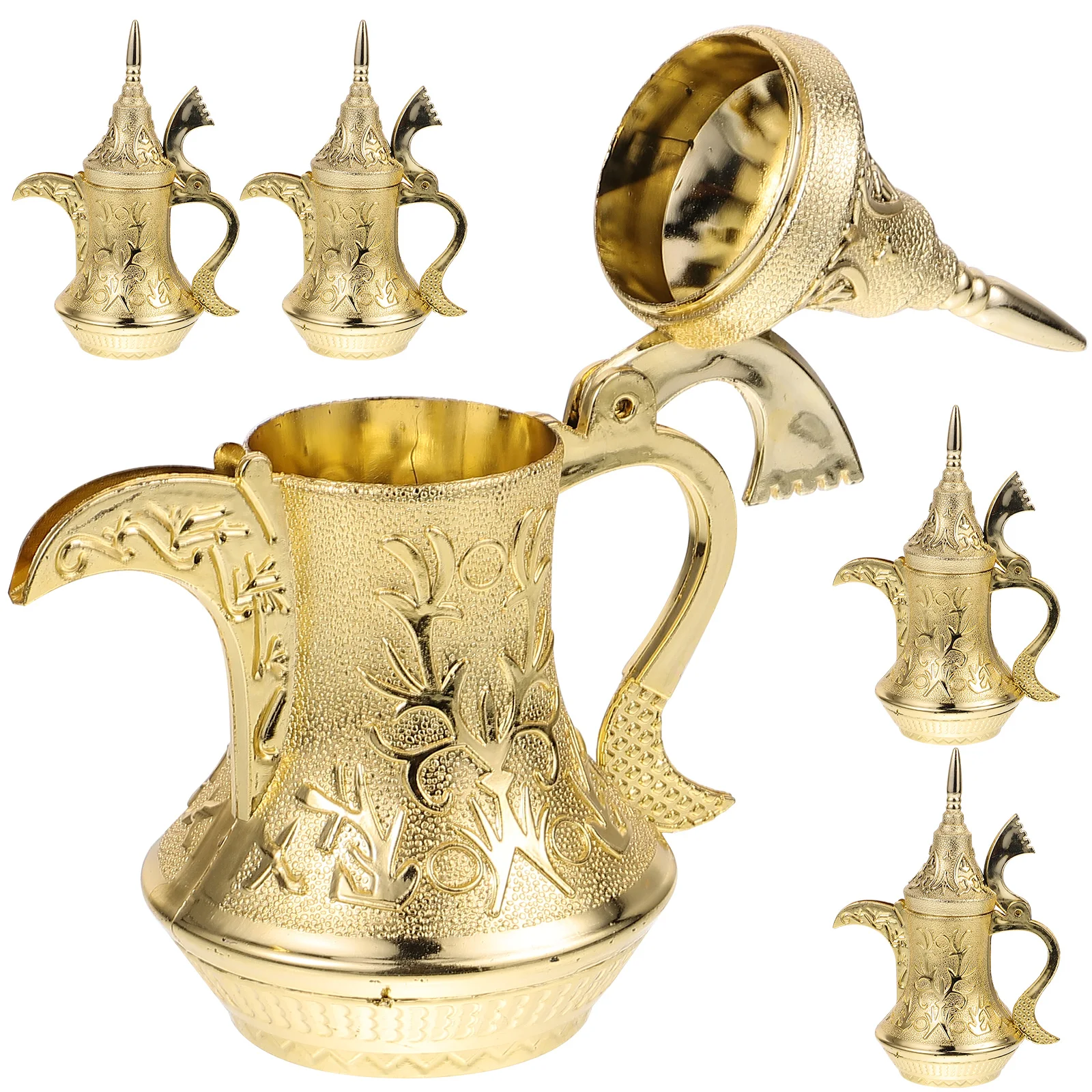 5-teilige Geschenkboxen, Süßigkeitentüte, Lampe, Hochzeitsdekoration, schicke Snacks, goldener Kunststoff – Detail 6