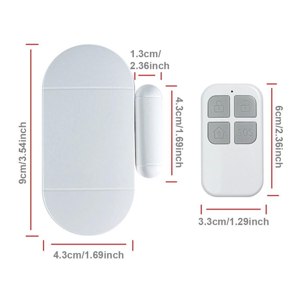 เซ็นเซอร์ประตู ห้องนั่งเล่น หน้าต่าง สัญญาณเตือนอัจฉริยะ เสียงดัง ตรวจจับสถานะเปิด