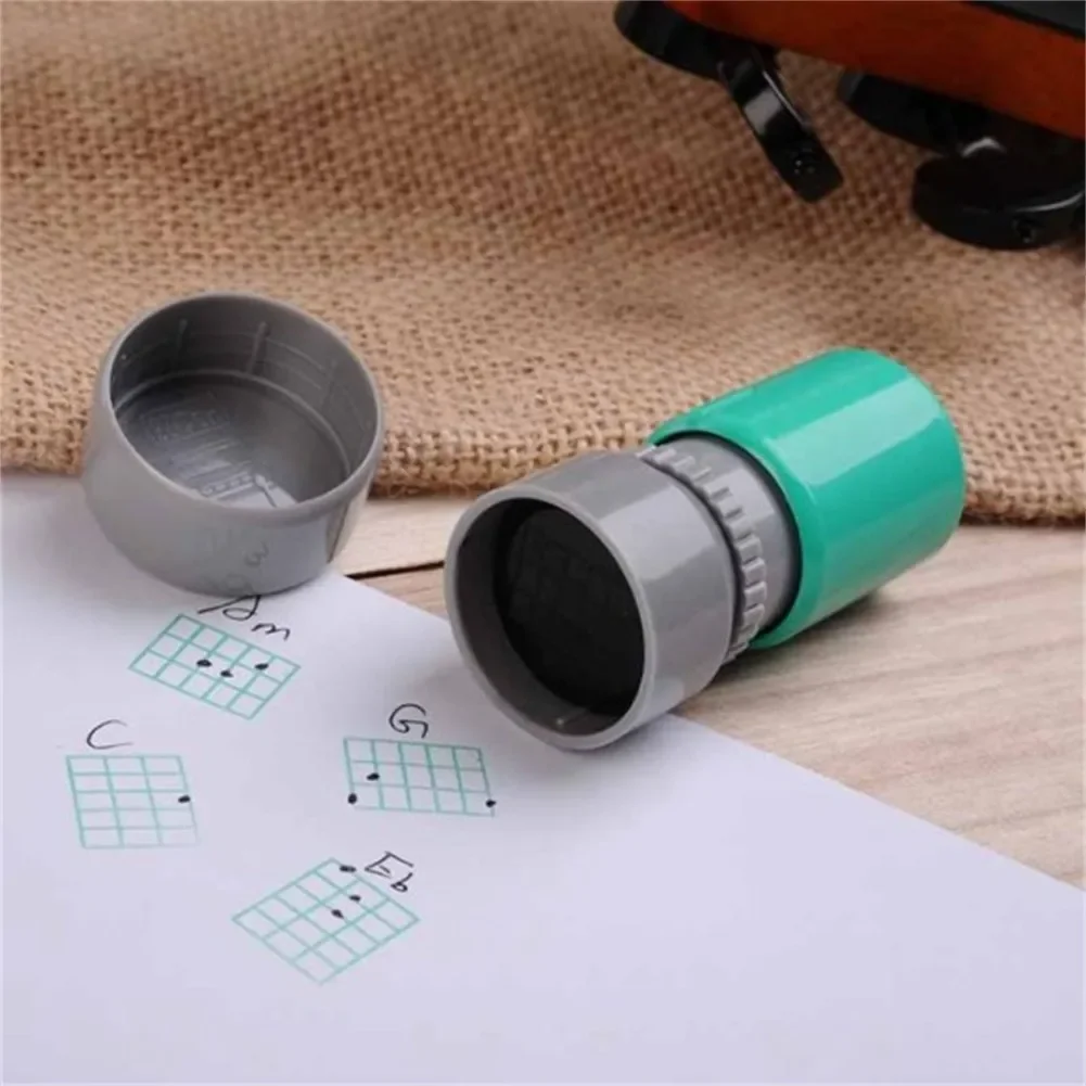 Rubber Guitar Chord Stamp Compatible With Ukulele Use For Chord Diagrams Scale Notation And Music Theory Exercises