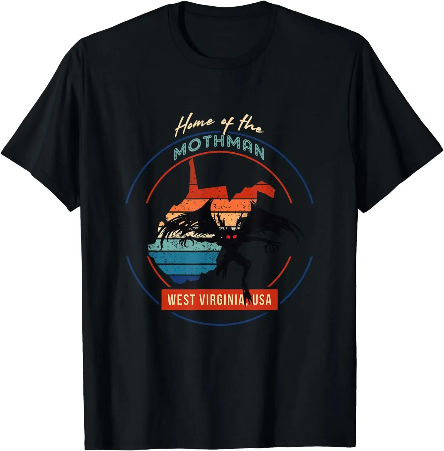 Cryptid West Virginia Home of the Mothman Folklore T-Shirt Size S-5XL