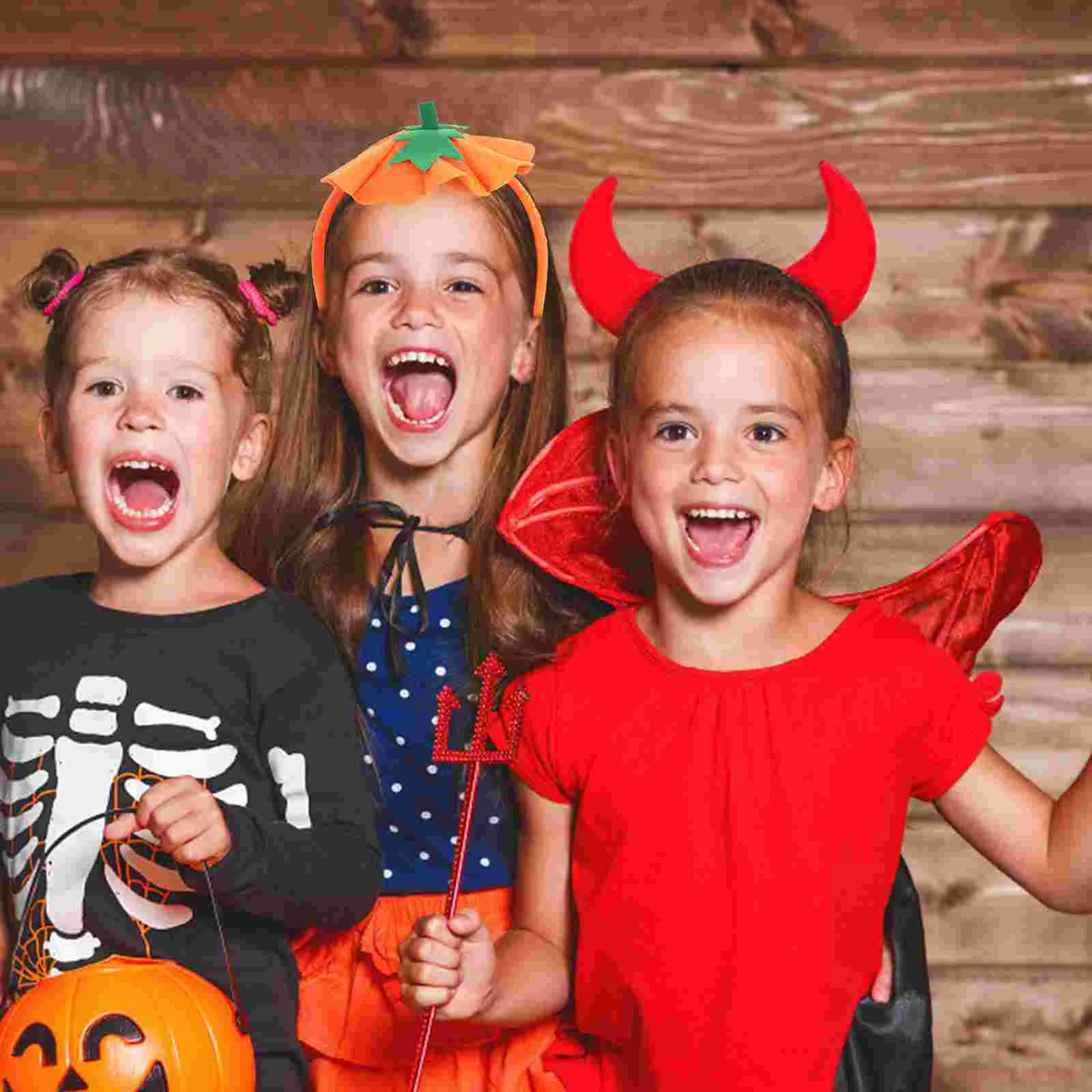 Diadema de Halloween, accesorios de disfraz de calabaza, bandas brillantes, diademas para bebé, accesorio