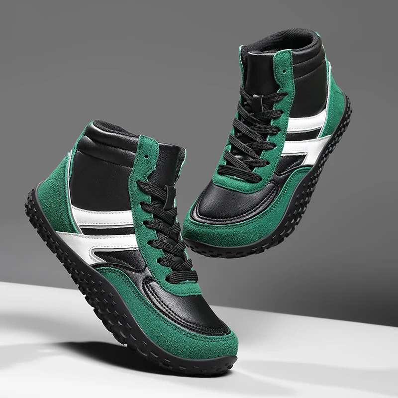 

Men's High Top Shoes Fashion Platform Sports Shoes Autumn and Winter Parallel Bars Casual Vulcanized Shoes Student Board Shoes