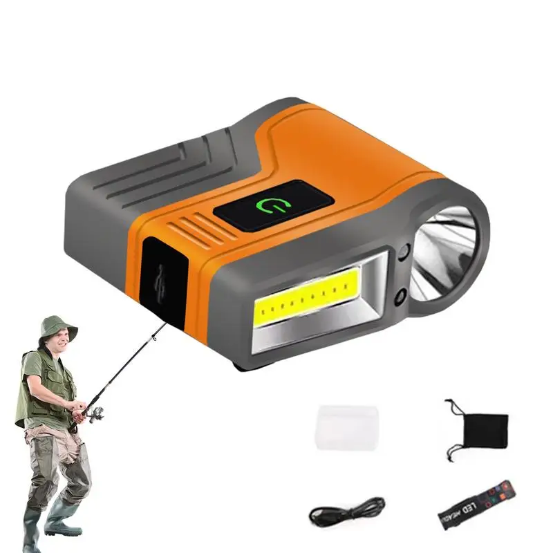 

Clip On Headlight Adjustable Torch Light For Head Long Distance And Nearby Lighting Lamp For Night Fishing Night Riding