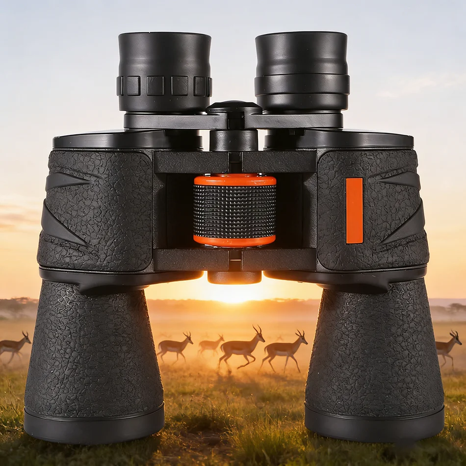 

Powerful Telescope 20X50 Professional Binoculars Low Light BAK4-Prism Long Range Waterproof Hiking Hunting Camping Equipment