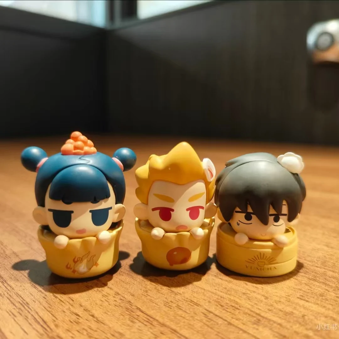 

For Collector Doll The Legend Of Hei Blind Box Q Version Cute Mini Figure Chinese Dim Sum Tea Party Series Anime Figurines