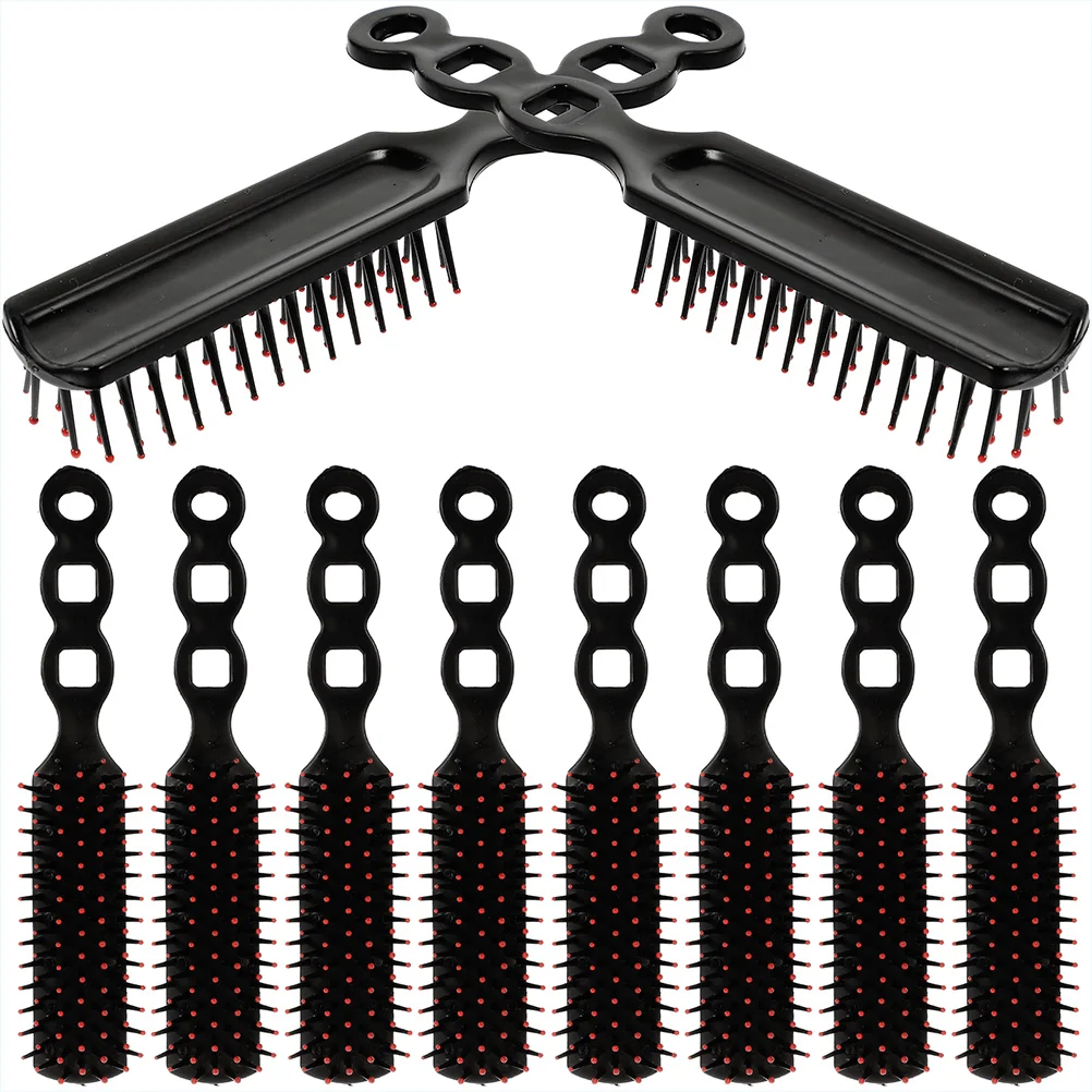 

24 Pcs Brush Curl Styling Comb Hairdressing Combs Girl Detangling Curly Bulk for Women Children Black Female Hairbrushes Travel