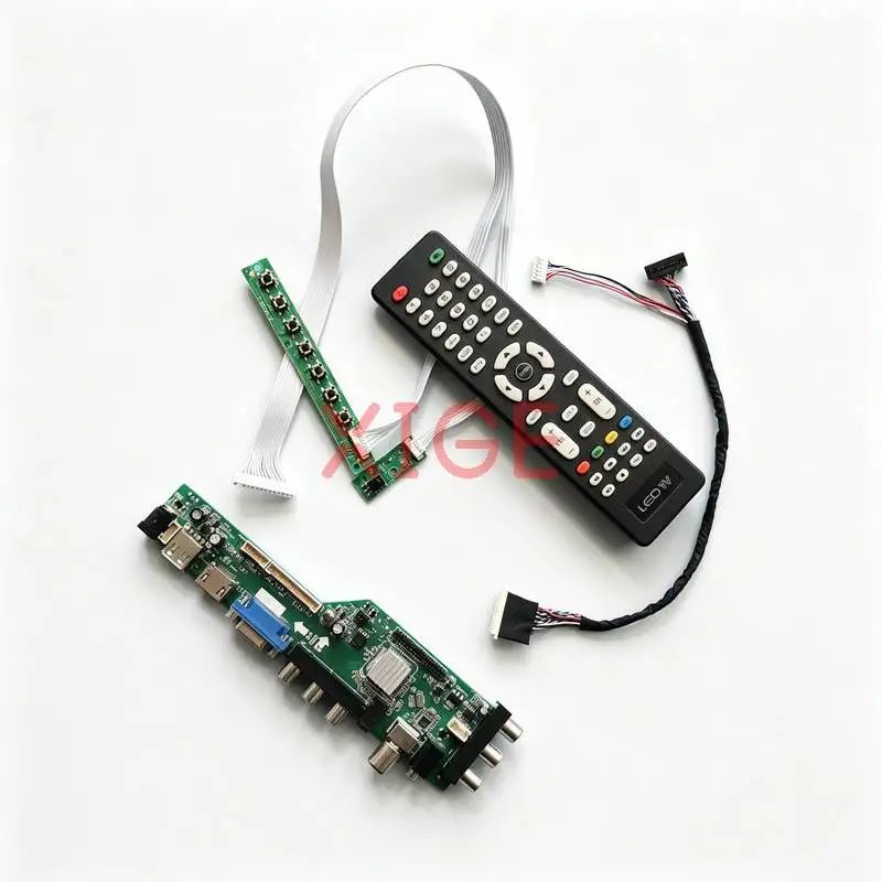 

Drive Board Fit CLAA140WB HT140WXB HB140WX1 HSD140PHW1 1366*768 DVB/USB/AV/VGA/HDMI LVDS-40 Pin 1366x768 Laptop Display DIY Kit