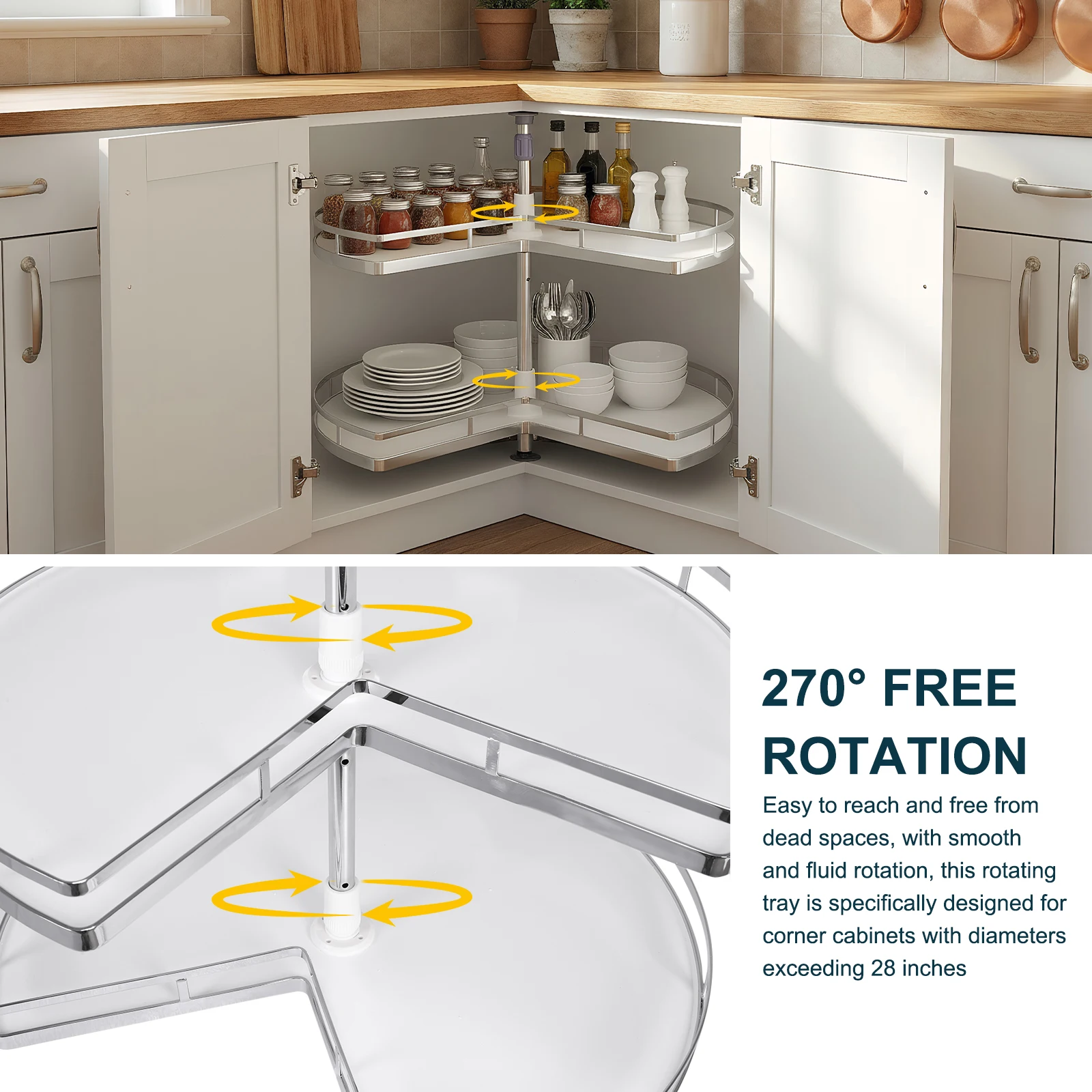 2 Tiers Lazy Susan …