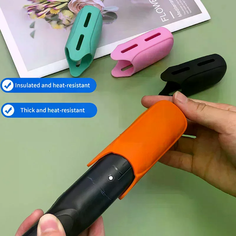 /ACR/Silicone Cover Curling Iron Straightener Burn Protection Universal Fit Non-Slip Durable Travel Safe Storage Heat-Resistant