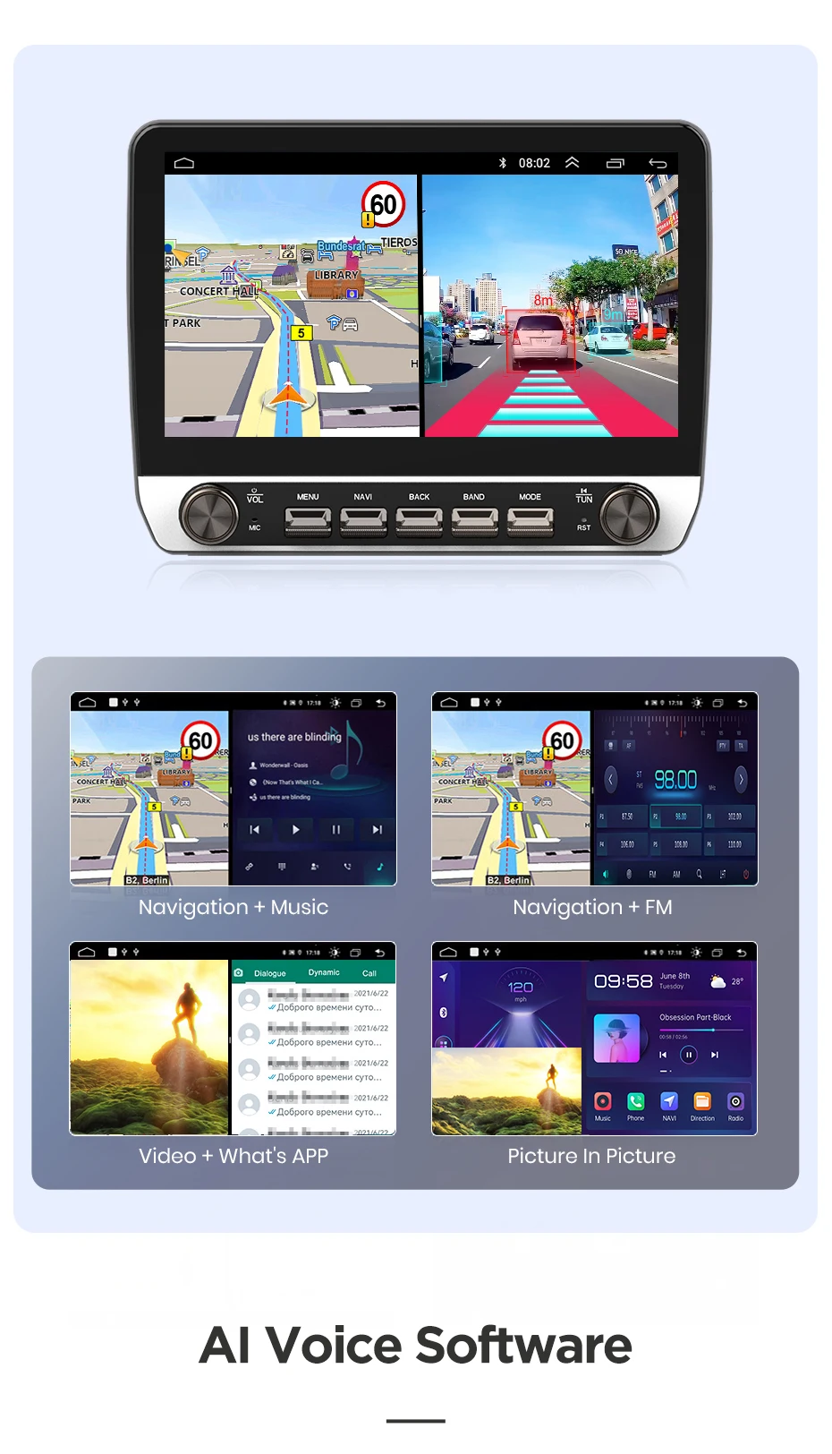 Junsun 10 "Taste Drahtlose CarPlay Für Apple Android Auto Auto Radio Für Mazda 5 2005 2006 2007 2008 -2010 GPS Navi Stereo BT RDS – Detail 35
