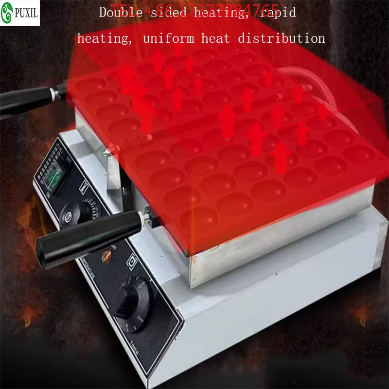 Waffle Mini Oval Sponge Cake Maker Non-stick Coating Pan Bubble Waffle Baking Machine Commercial Home Use