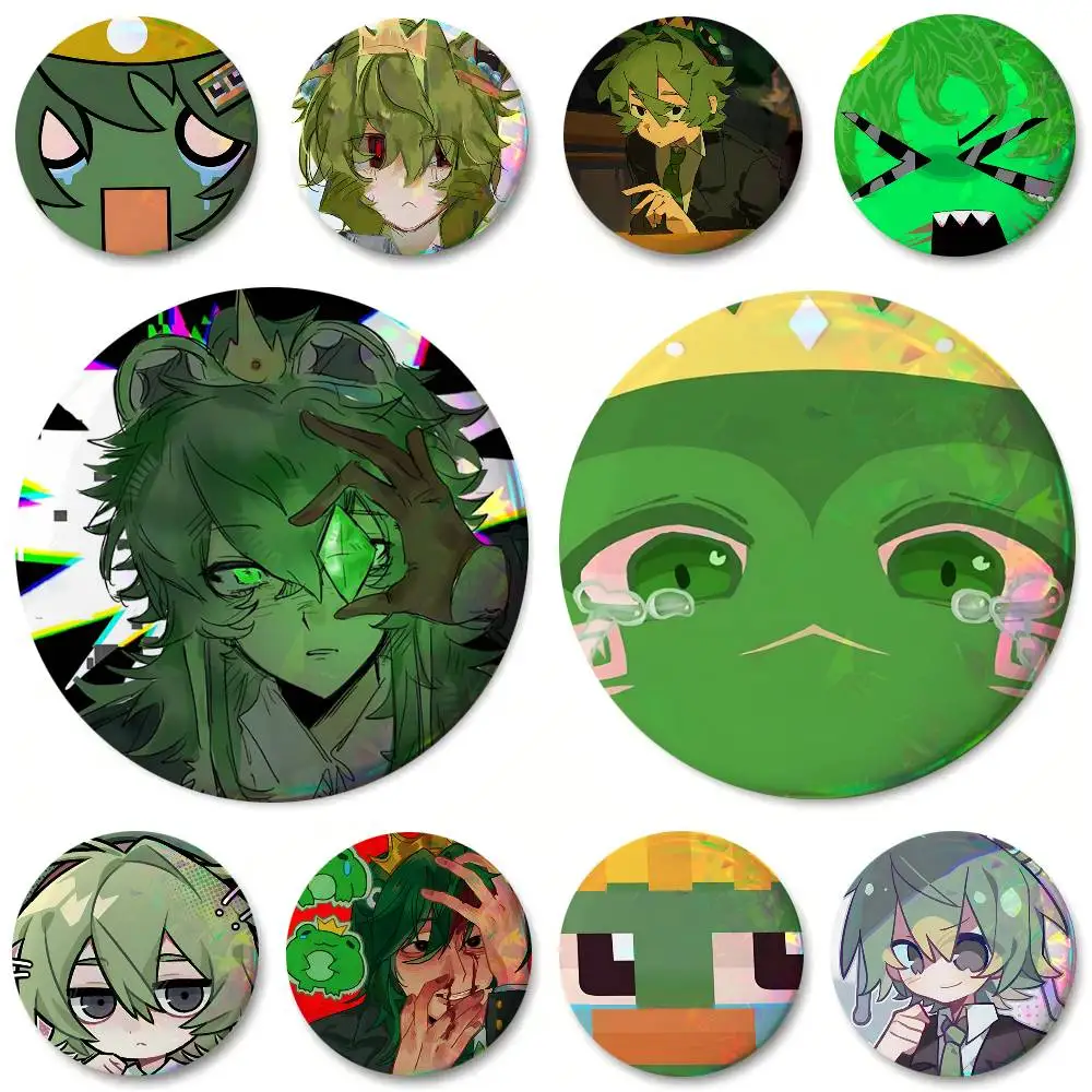 Cartoon F-Froggydude Round Badges Can Be Used To Decorate Clothes And Backpack Pins