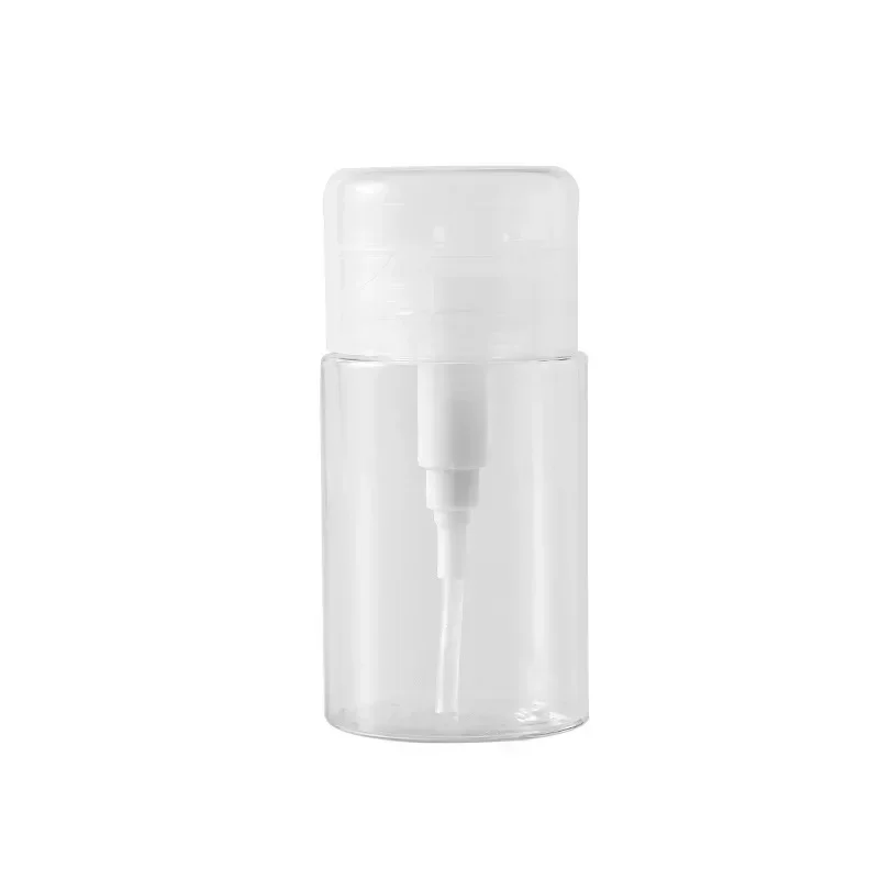 120/150/200ml garrafas recarregáveis de unhas dispensador de bomba de imprensa vazia removedor de esmalte de arte de unha limpador garrafa de maquiagem ferramenta de manicure