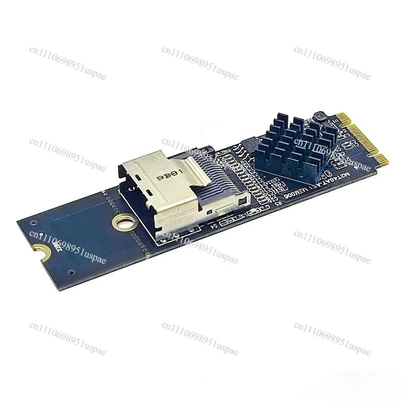 Suitable for M.2 NVME PCI-E to SFF-8087 MINI-SAS 36Pin 4-port hard disk adapter card ASM1064