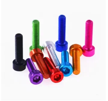 1PCS Aluminum Cap Head Screw M5 M6 Colourful Aluminum Hex Socket Screw Cylindrical Allen Bolt