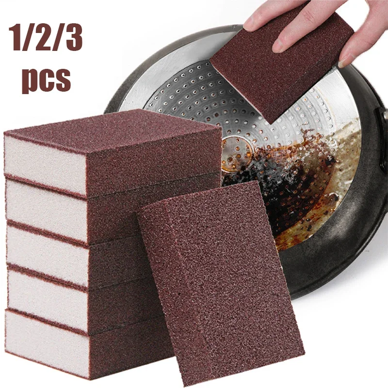 Sponge Removing Rust Carborundum Eraser Cleaning Brush Descaling Clean Rub Cooktop Pot Kitchen Sponge Tools