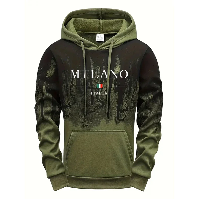 Men's Set/Hoodie/Pants Autumn Winter Italy Casual Fashion Sportswear Hooded Sweatshirt and Sweatpants Outdoor Sports Jogger Suit - view 6
