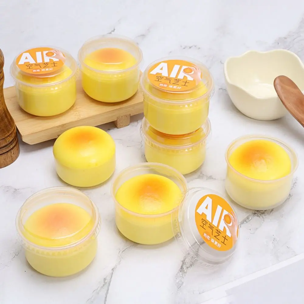 Fashion Slow Rebound Simulation Cheese Bread Squeeze Toy Soft Anti-stress Fidget Squeeze Toy Cartoon Stress Squeeze Toy Home Use