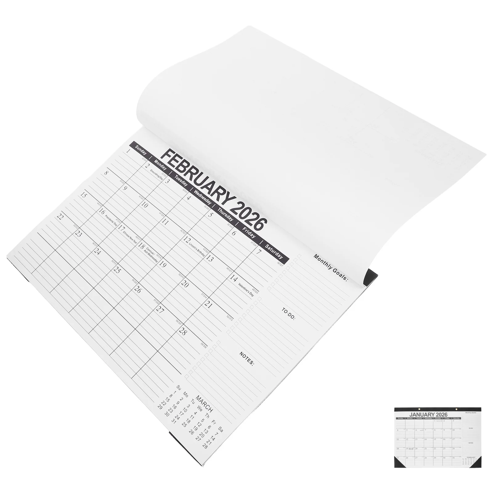 

2026-2027 Wall Calendar 18 Month Hanging Agenda Planner Large Date Display Easy Readability Home Office School