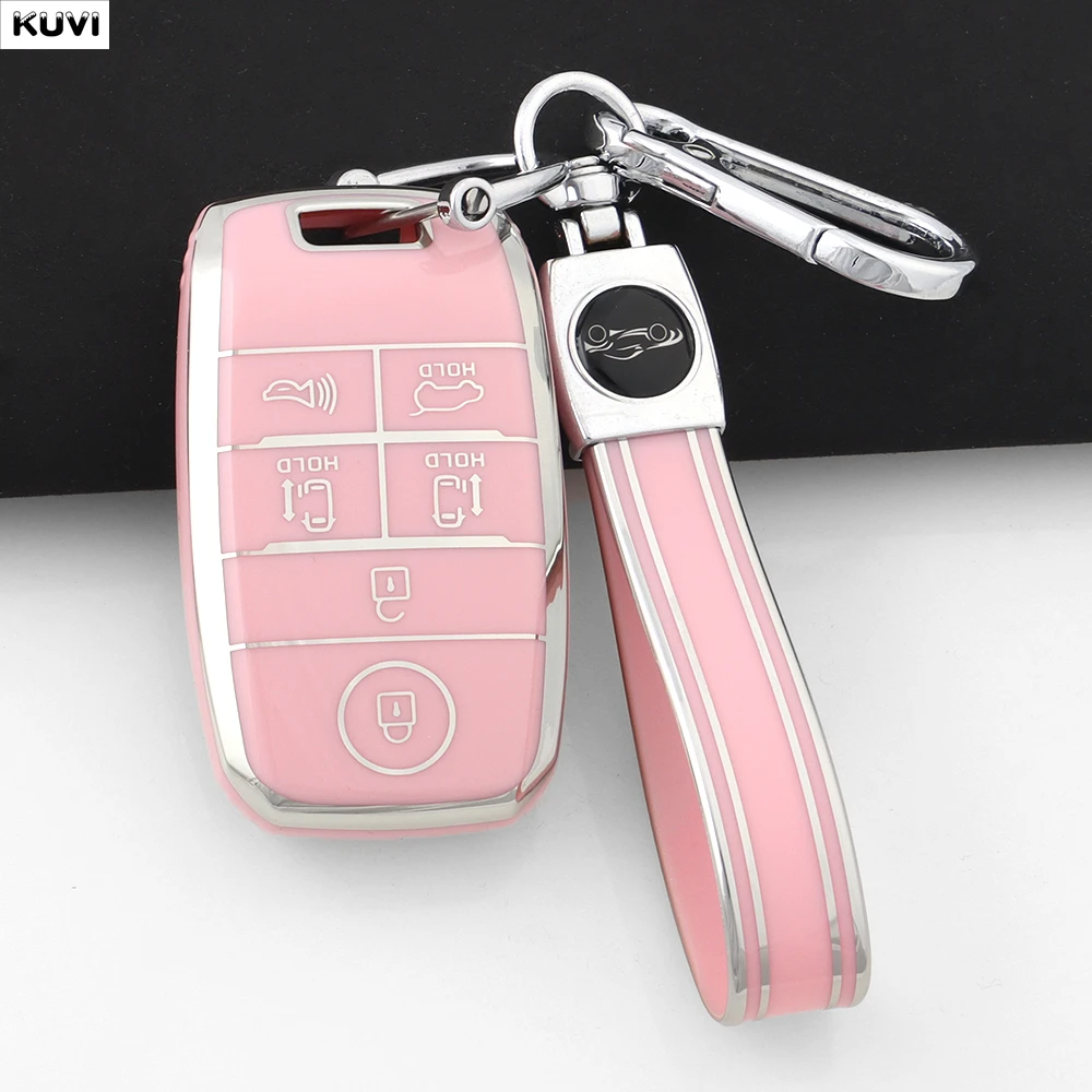 Funda de TPU para llave de coche con 6 botones, nueva, para Kia New Sedona, Grand Carnival, Sorento L580, Kia Doule Carnival, accesorios.
