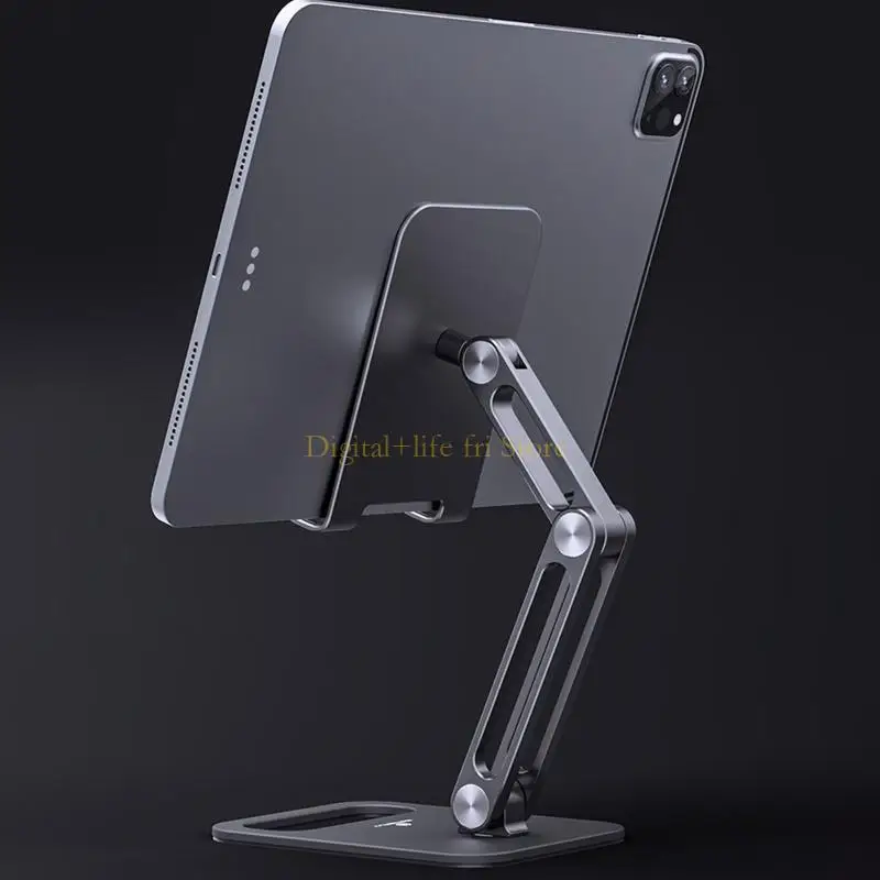 

E06D Adjustable Cell Phone/Tablets Stand, Non Slip Cradle Dock Holder Stable Desktop Stand Compatible for W/ 5-14'' Mobile