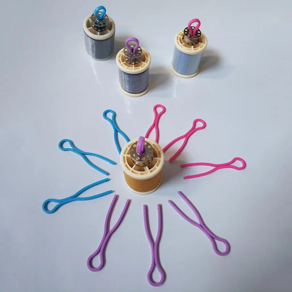 Sewing Tools Bobbin Clips Clamps Thread Spool Holders for Keeping Sewing Pins and Threads Tidy in Crafts