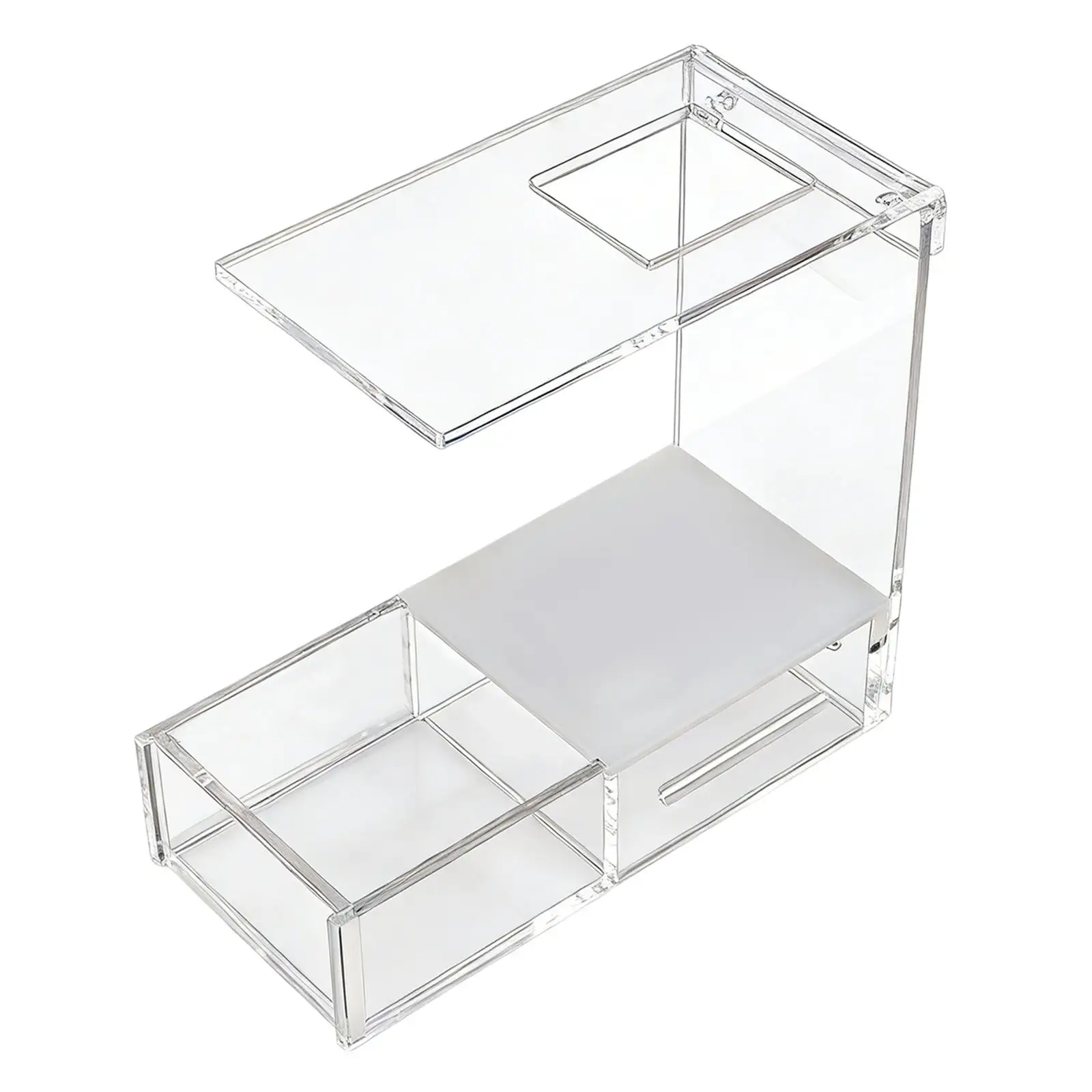 

Acrylic Card Stand with Card Tray Collector for Fast scan and Prices Checks for Phone Scanning Display Scanstand