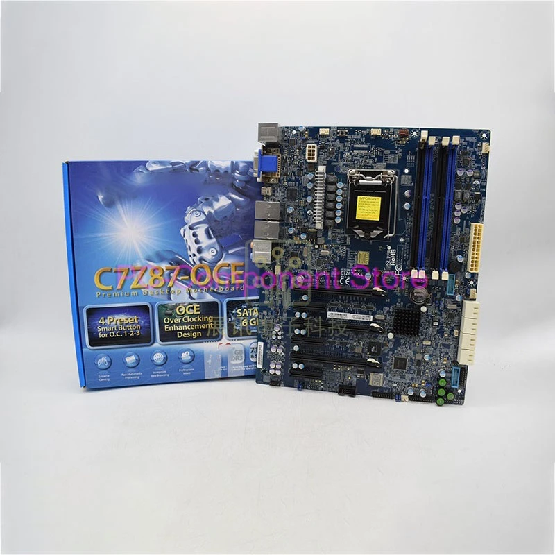 Server Motherboard For SuperMicro Z87 1150 PCIE SATA IPMI MBD-C7Z87-OCE